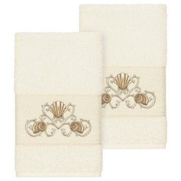 Bella 2 Piece Embellished Hand Towel Set
