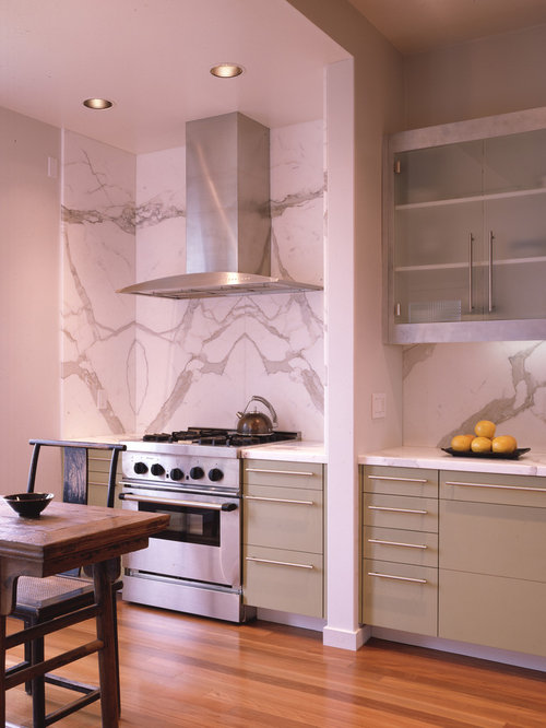 Marble Herringbone Backsplash Houzz