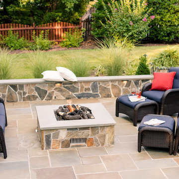 Variegated Bluestone Backyard Retreat in Glen Allen