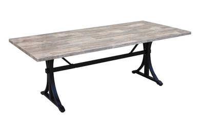 Outdoor Natural Stone Dining Table (210x100cm) — Grey