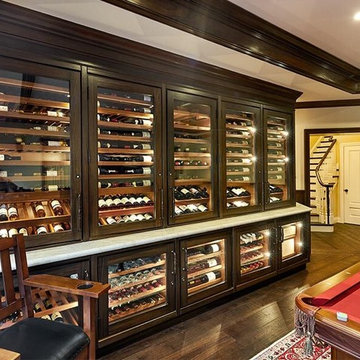 Custom Distressed Wine Cabinet