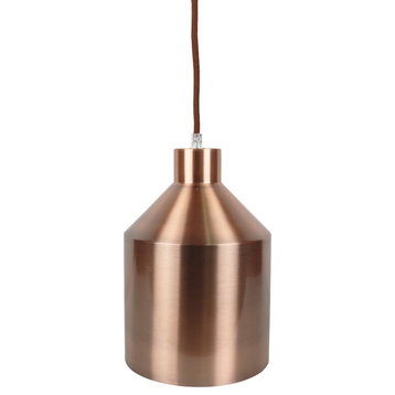 Dayton Hardwired Ceiling Pendant, Copper, 10 1/2" Long