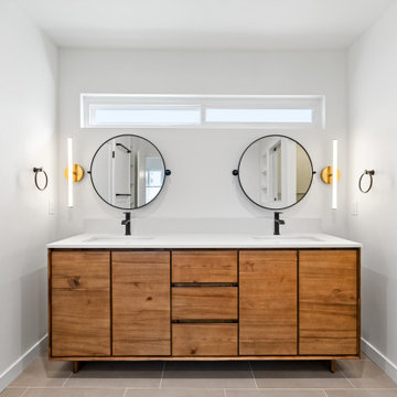 Natural Harmony: Cohesive Kitchen and Bathroom Remodel in Silver Lake