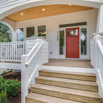 Front Entry - Sherwin Williams Cajun Red Door