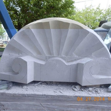Custom Cut Lueders Limestone Carvings - Mezger