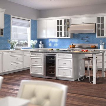 K Series White Kitchen Cabinets