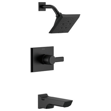 Delta Pivotal Monitor 14 Series H2Okinetic Tub and Shower Trim, Matte Black