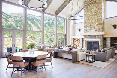 Living room - rustic living room idea
