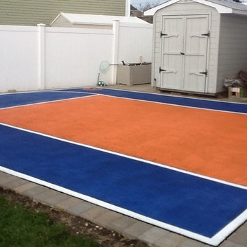 Custom basketball court