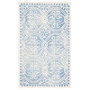 Safavieh Dip Dye Collection DDY211 Rug, Blue/Ivory, 3'x5'