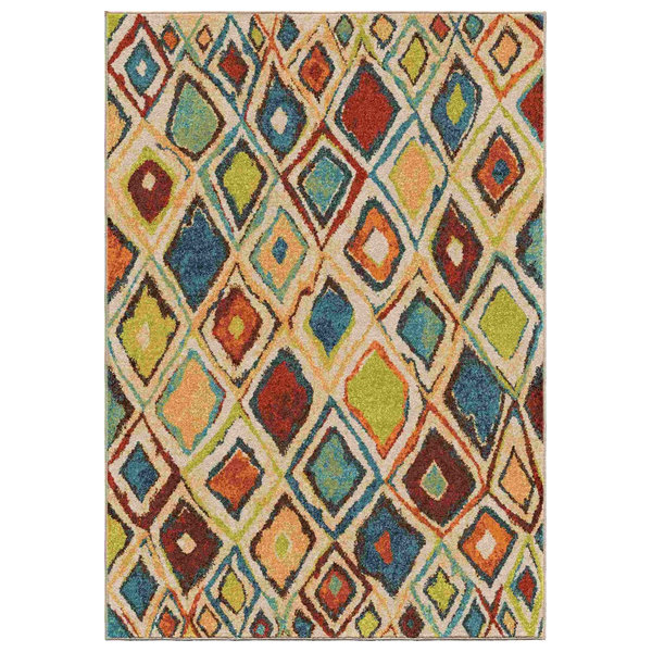 027794300086 UPC Orian Rugs Geometric Dazzling Diamond Area Rug UPC