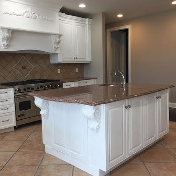 Pure White Painted Kitchen