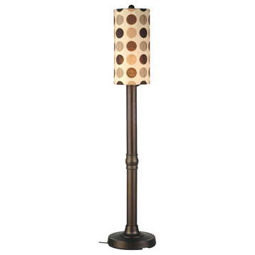 Coronado 70" Floor Lamp , 3" Bronze Body, Mojito Coffee Bean