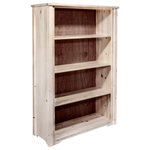 Montana Woodworks - Homestead Collection Bookcase, Ready to Finish - This bookcase with adjustable shelves adds a new dimension of flexibility. Genuine, lodge-pole pine accents stand out in any home or office.