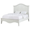 Modus Ella Solid Wood California King Panel Bed in Weathered White