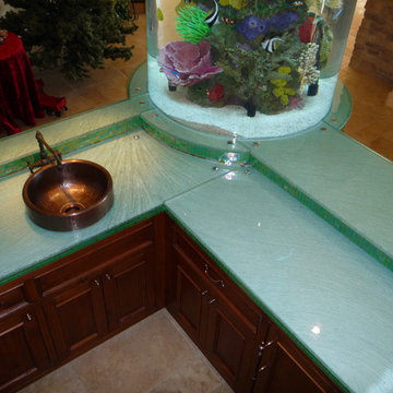 Illuminating Glass Counter Tops