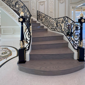 Project #135 | A Vibrant Double Curved Staircase