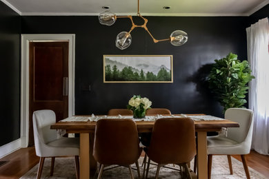 Example of a transitional dining room design in Orlando