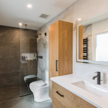 Contemporary bathroom remodel
