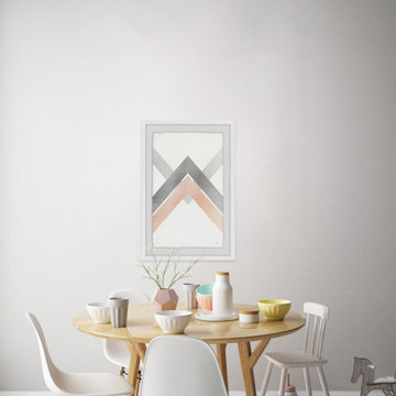 "Mondes Divises" Framed Painting Print