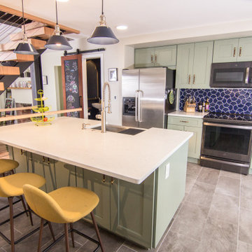 Philadelphia Urban Row House Kitchen
