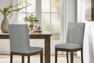 510 Design Everly Modern Upholstered Channel-back Dining Chair Set of 2