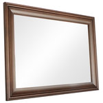My Barnwood Frames - Walnut Poplar Mirror, 26"x30" - This Walnut stained Poplar Mirror is handcrafted to enhance the warmth and beauty of your home. The frame molding adds a touch of interest to the mirror making it the perfect focal point for a guest room, bathroom vanity, or family living space. Hang it opposite a window to increase the natural light in the room and thus improve the mood of all within your home.
