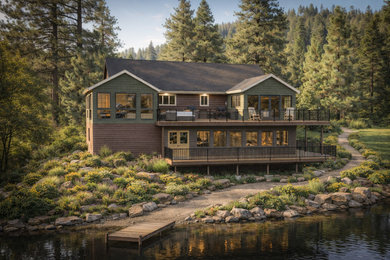 Inspiration for a rustic exterior home remodel in Toronto
