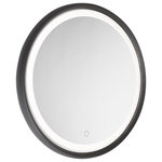 ArtCraft - ArtCraft AM316 Reflections - 23.75" 22W 1 LED Round Mirror - The "Reflections" collection or LED mirrors featurReflections 23.75" 2 Matte BlackUL: Suitable for damp locations Energy Star Qualified: n/a ADA Certified: n/a  *Number of Lights: Lamp: 1-*Wattage:22w LED bulb(s) *Bulb Included:Yes *Bulb Type:LED *Finish Type:Matte Black