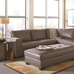 Coaster 500805 Joaquin Grey Sectional Sofa With Ottoman - Living Room Furniture Sets