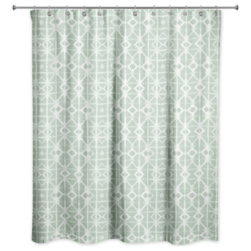 Shibori Pattern 4 71x74 Shower Curtain