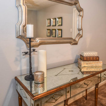 Houston kitchen, living room, patio remodel with Restoration Hardware products