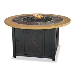 Blue Rhino - Blue Rhino Circular Propane Gas Fire Pit Table - Fire Pits