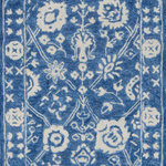 Momeni - Momeni Cosette Hand Tufted Traditional Area Rug Blue 2'3" X 8' Runner - The intricate ornamentation of this traditional area rug is rich with regal embellishment. Moroccan-inspired arabesques and medallions recall the repeating patterns of antique encaustic tiles, filling the floor with captivating designs that are beautiful to behold. Hand-tufted construction enhances the artisanal beauty of each floorcovering with an enduring quality woven from natural wool fibers.