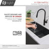 STYLISH Kitchen Sink Faucet Single Handle Pull Down Dual Mode Stainless Steel