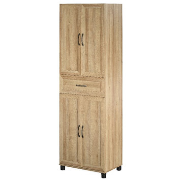 Systembuild Evolution Lory Framed Storage Cabinet with Drawer in Natural