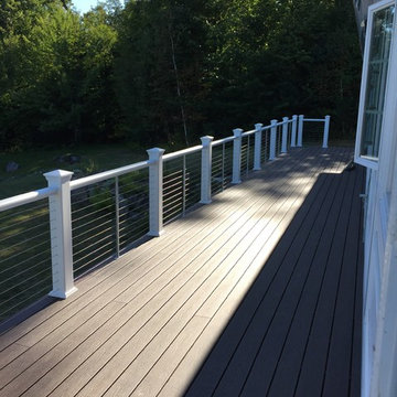 3 Season Addition, Composite Deck and Custom Composite/Stainless Cable Railing