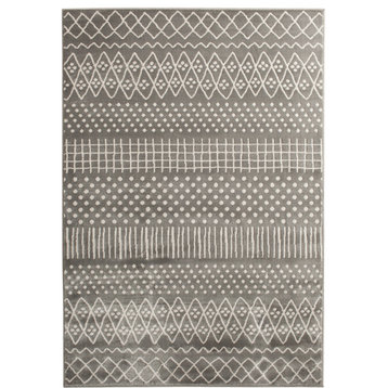 Candella White and Grey Woven Area Rug