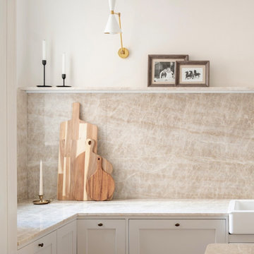 White shaker kitchen
