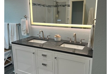 Bathroom - modern bathroom idea in Austin