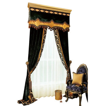 Luxurious Window Curtain, Velvet Win, 76"x96"