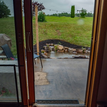 View From Dining Room - 7x10 Simplicity Series Pond Install