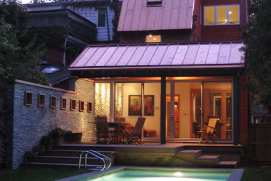Example of a trendy pool design in Toronto