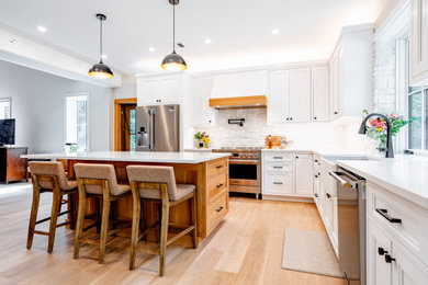 Kitchen - transitional kitchen idea in New York