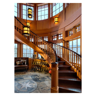 Alpine Ski Home - Rustic - Staircase - Burlington - by Randy Trainor ...