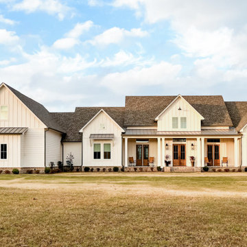 Architectural Designs Modern Farmhouse Plan 56460SM comes to life in Texas!