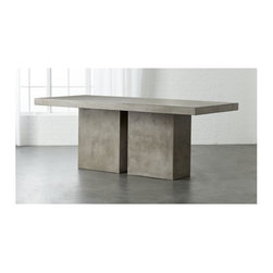 Fuze Large Grey Table | CB2 - Dining Tables