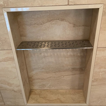 MASTER BATHROOM - Remodel Shower / Tub / Vanity Counter 12 x 24 Tile / Quartz