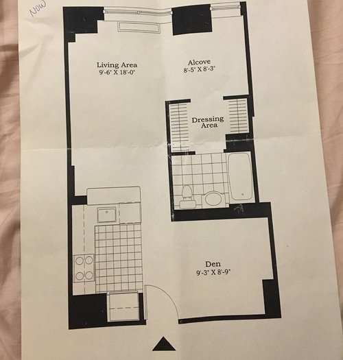 Studio Apartment Front Door Walks Right Into Kitchen Dining Help