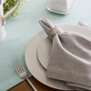 DII Aqua Solid Chambray Table Runner